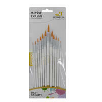 Без бренда «Набор круглых нейлоновых кистей для рисования «Две картинки» (12 шт.) белые» в Самаре