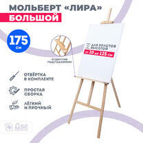 Без бренда «Мольберт Две картинки лира с полочкой, 175 см» в Самаре