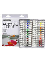 Без бренда «Коробка 24 шт.: Акриловые краски «Две картинки» 24 шт. по 12 мл, проф. пигмент» в Самаре