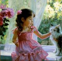 Без бренда «Девочка с кошкой на подоконнике» в Самаре в интернет-магазине  Без бренда «Девочка с кошкой на подоконнике» в Самаре