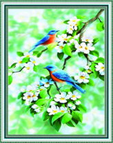 Без бренда «Две птички на цветущей яблоне» в Самаре в интернет-магазине  Без бренда «Две птички на цветущей яблоне» в Самаре