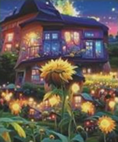 Без бренда «Сказочный домик и поле подсолнухов» в Самаре в интернет-магазине  Без бренда «Сказочный домик и поле подсолнухов» в Самаре