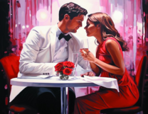 Без бренда «Пара на свидании в ресторане» в Самаре в интернет-магазине  Без бренда «Пара на свидании в ресторане» в Самаре