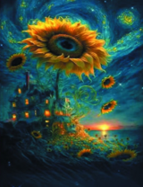 Без бренда «Фэнтези сюжет с подсолнухом» в Самаре в интернет-магазине  Без бренда «Фэнтези сюжет с подсолнухом» в Самаре