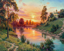 Без бренда «Вид на реку на закате» в Самаре