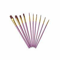 Без бренда «Кисти для рисования набор (10 шт) сиреневые» в Самаре