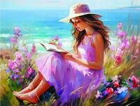 Без бренда «Девочка читает на берегу» в Самаре в интернет-магазине  Без бренда «Девочка читает на берегу» в Самаре