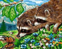 Без бренда «Еноты и бабочка на цветочной поляне» в Самаре